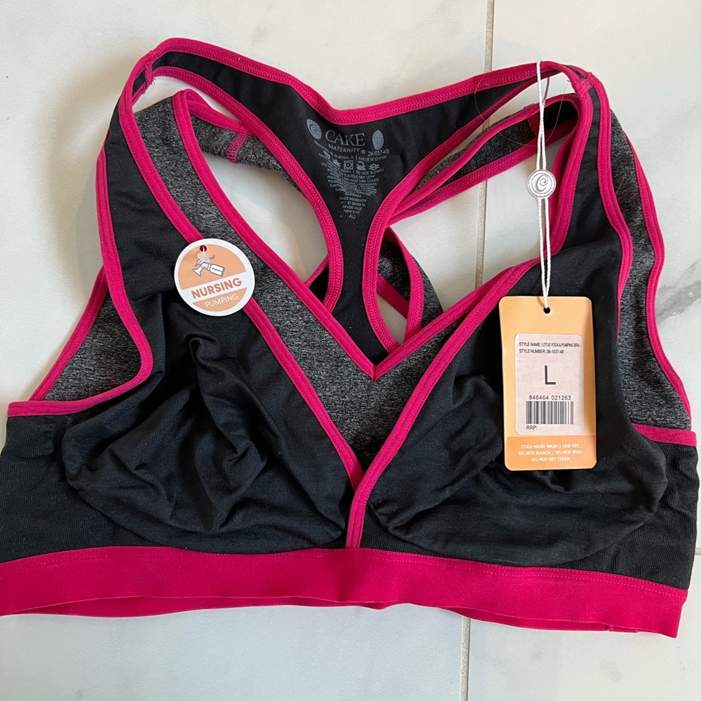 NWT Cake Maternity Sports Bra - perfect for pumping/feeding
